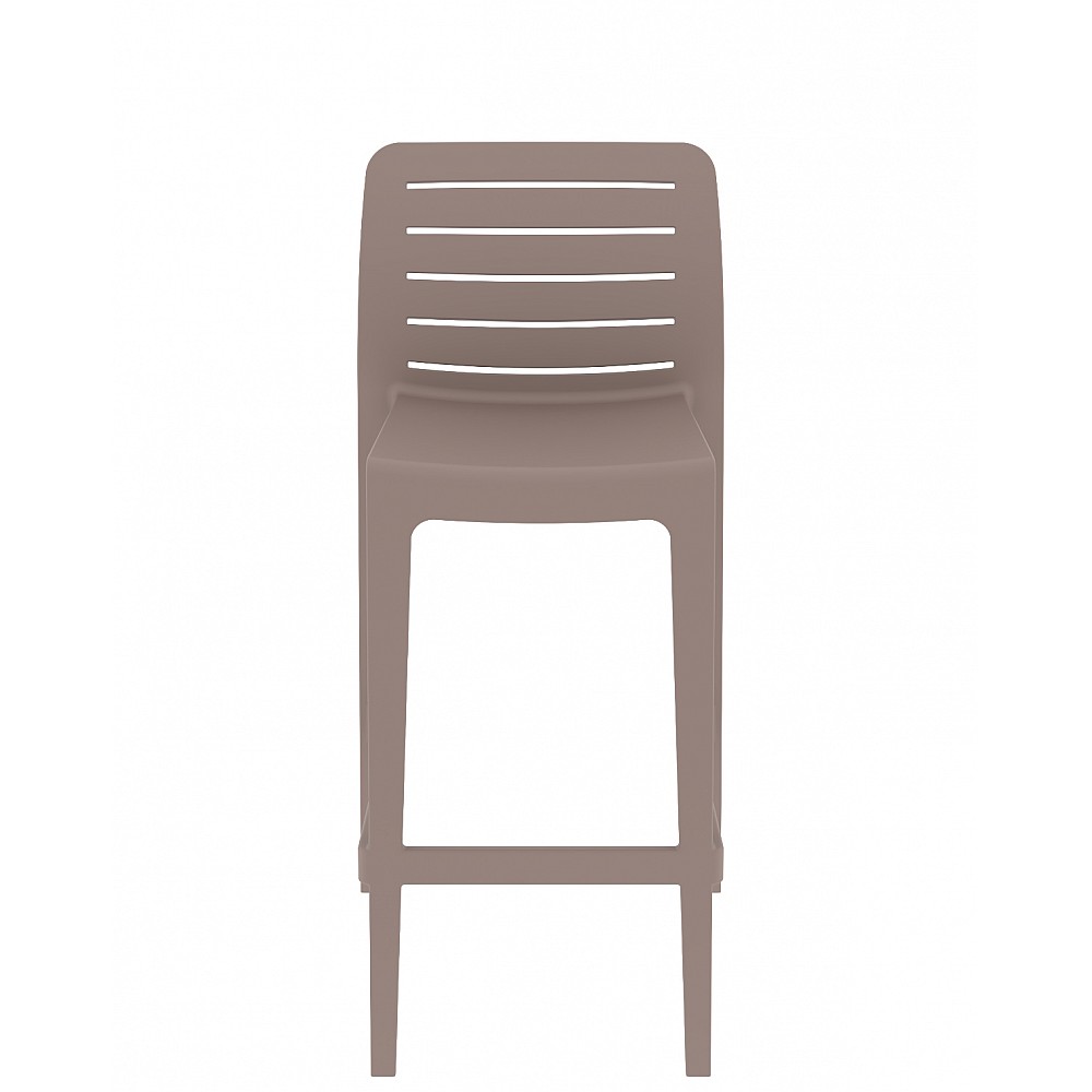 Leva/S Resin Barstool Cappuccino - Πολυπροπυλένιο - 49x51x104 cm