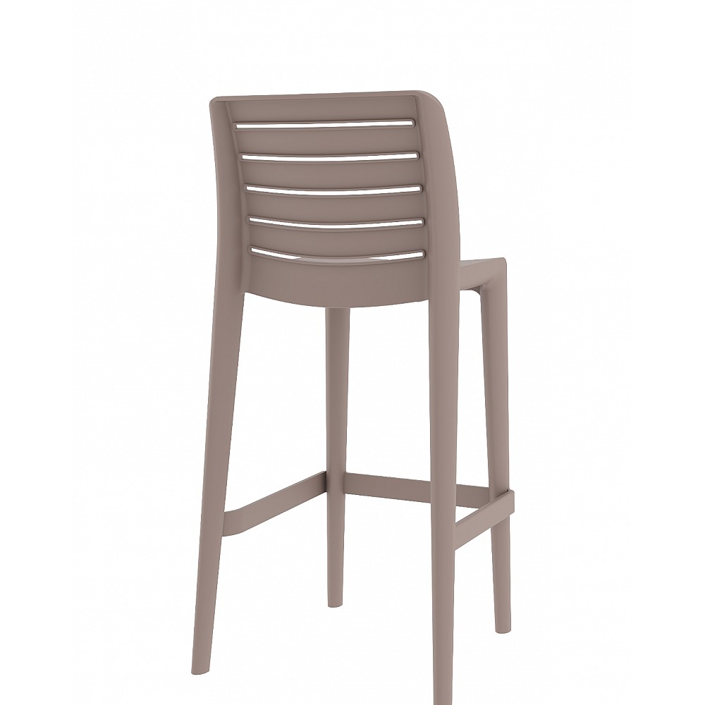 Leva/S Resin Barstool Cappuccino - Πολυπροπυλένιο - 49x51x104 cm