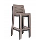 Leva/S Resin Barstool Cappuccino - Πολυπροπυλένιο - 49x51x104 cm