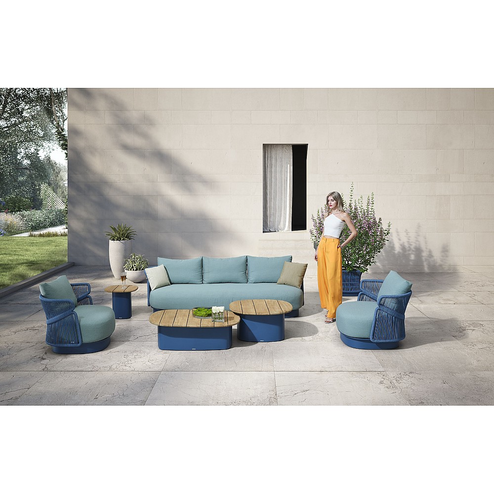 Aio-3 Blue, Lounge set of 6 pcs - Αλουμίνιο