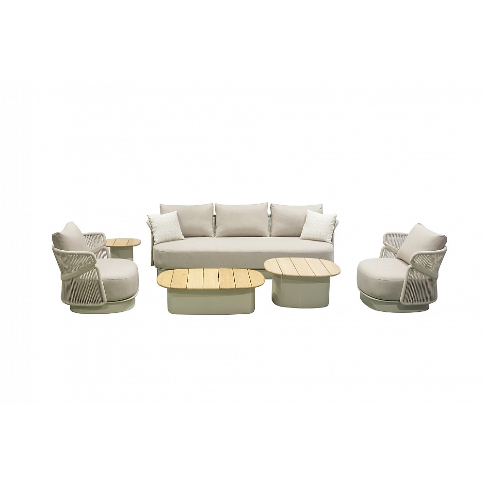 Aio-3 Taupe, Lounge set of 6 pcs - Αλουμίνιο