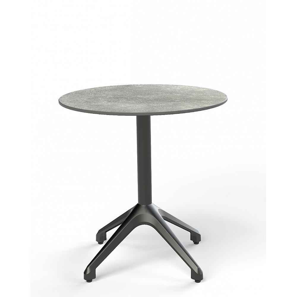 Corno, Table-Base Black - Αλουμίνιο - 68x68x72 cm