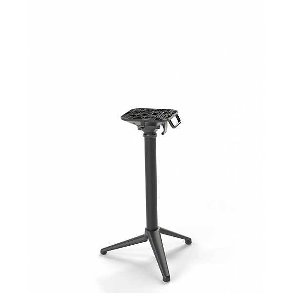 Anna/R Folding, Table-Base Black - Αλουμίνιο - 60x60x72 cm