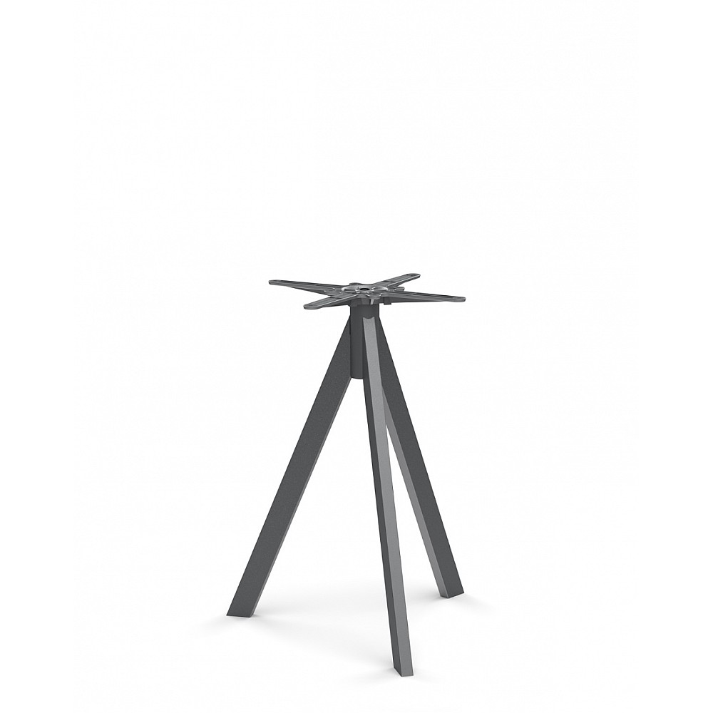 Paula-3, OUTDOOR Table-Base Black - Μέταλλο - 58x58x72 cm