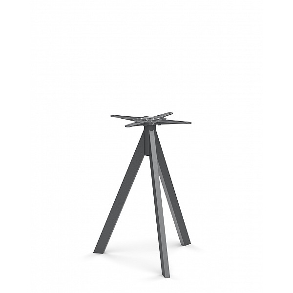 Paula-3, OUTDOOR Table-Base Black - Μέταλλο - 58x58x72 cm