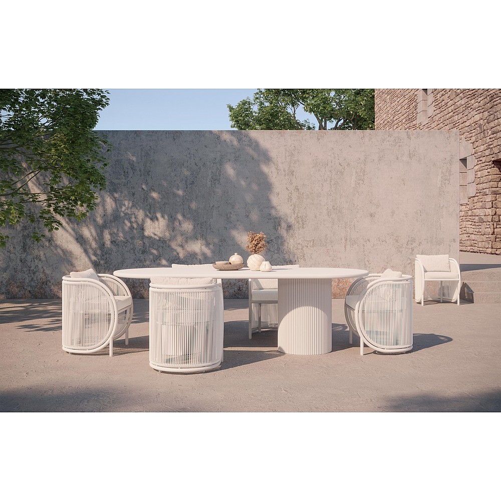 Kamari/D7 Dining Set of 7pcs - Αλουμίνιο