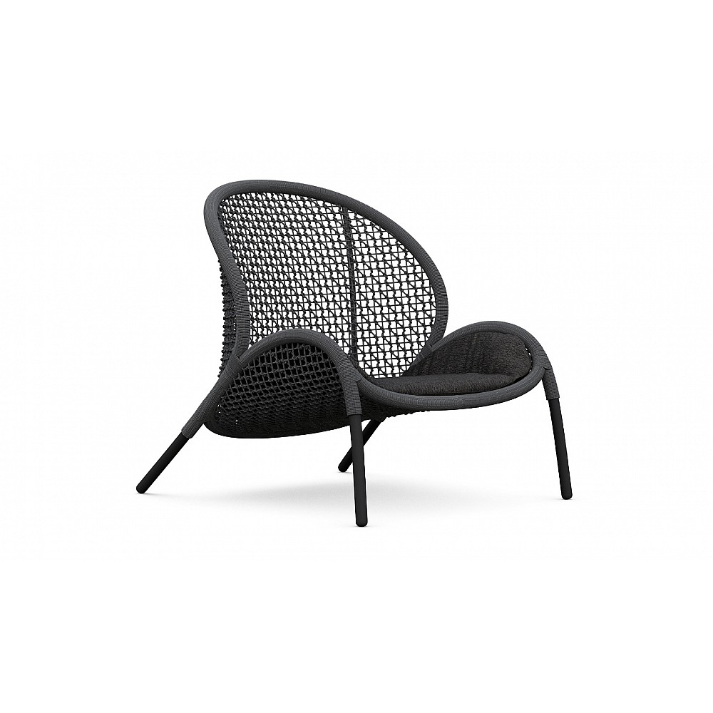Dune/L-Anthracite Lounge Chair - Αλουμίνιο - 80x95x89 cm