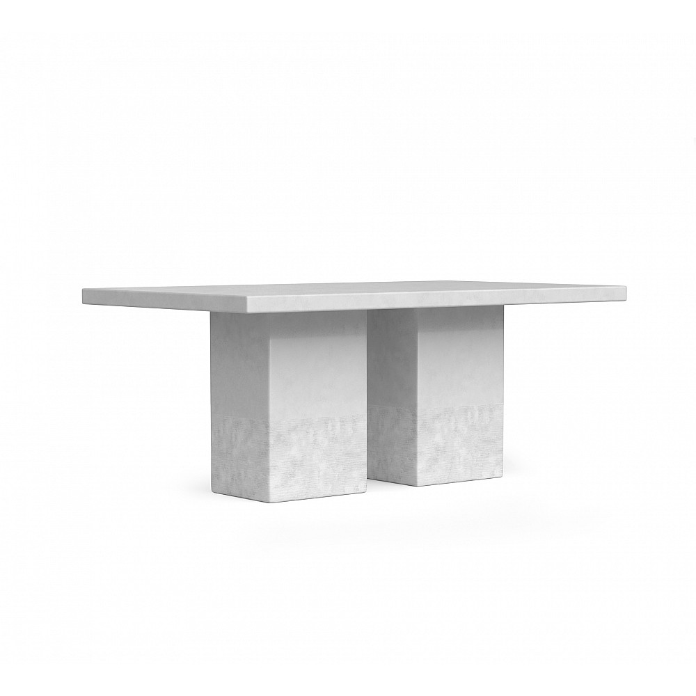 Big Sur/T-183x106xh.79,5cm Table White Rock - Αλουμίνιο - 183x106x79.5 cm