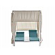 Fabio/Full Extras Day Bed White - Αλουμίνιο - 204x174x220 cm