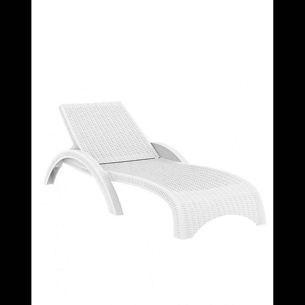 Tropic Sun-Lounger White - Πολυπροπυλένιο - 187x73x44 cm