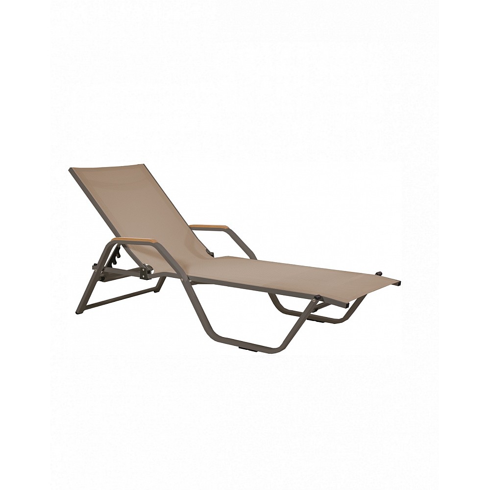 Majorca/W Sun-Lounger/Alu - Αλουμίνιο - 198x70x50 cm