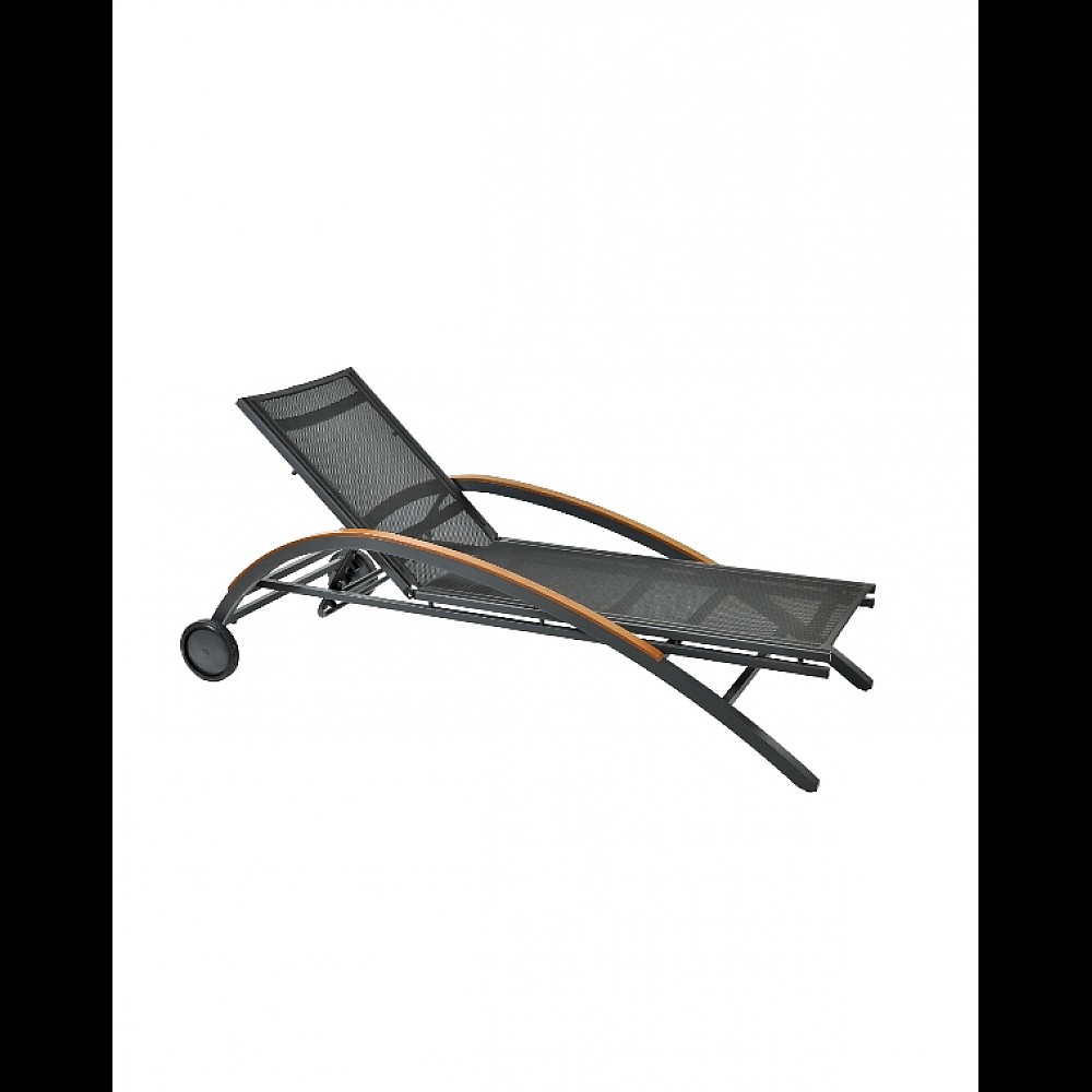 Barbados Sun-Lounger/Alu - Αλουμίνιο - 200x74x55 cm