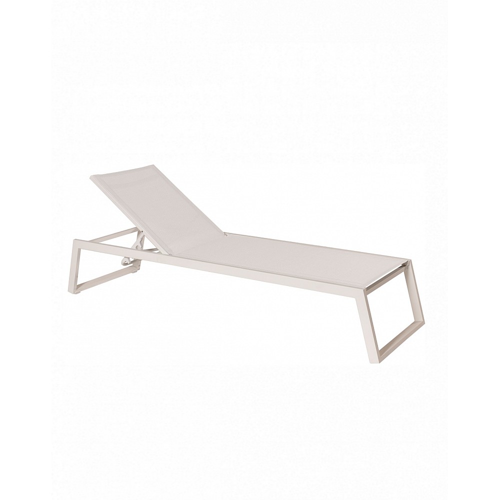 Brisbane Sun-Lounger/Alu - Αλουμίνιο - 198x62x40 cm