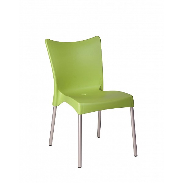 Juliette Chair Green - Αλουμίνιο - 44x48x83 cm