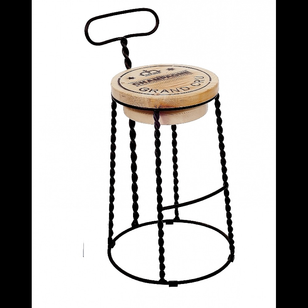 Barstool Champagne/SB - Μέταλλο - 46x45x96 cm