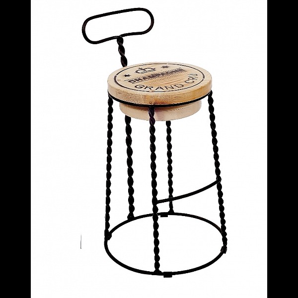 Barstool Champagne/SB - Μέταλλο - 46x45x96 cm