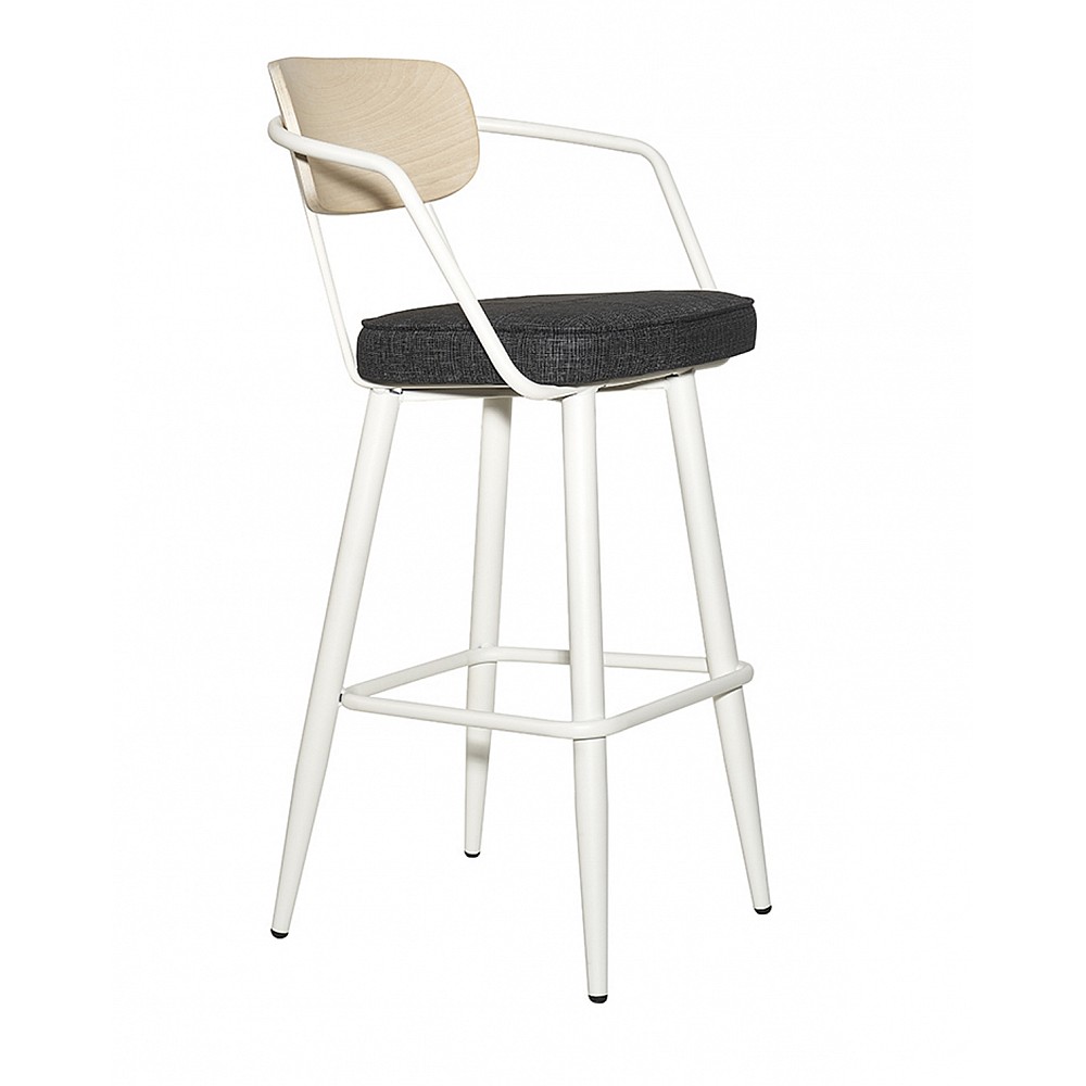 Barstool Nolan/SB-W CAT.A - Μέταλλο - 55x55x105 cm