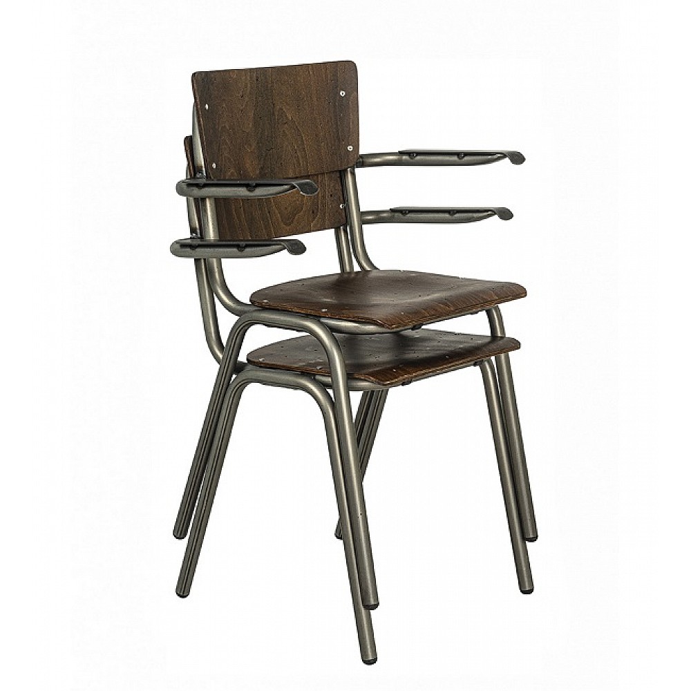 School/P2 Armchair - Μέταλλο - 50x58x82 cm