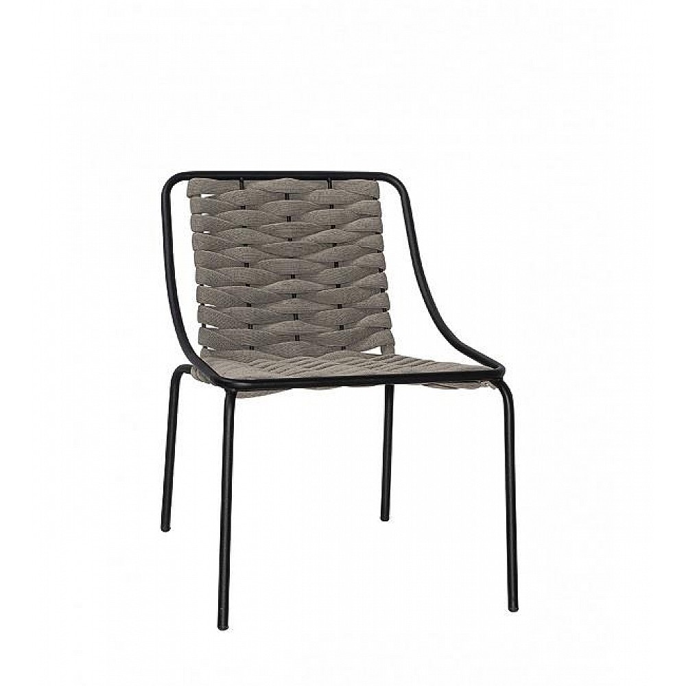 Oyster/L-Web Lounge Chair - Μέταλλο - 65x58x74 cm