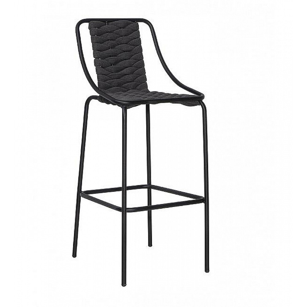 Oyster/S-Web Barstool - Μέταλλο - 52x45x110 cm