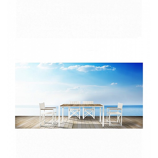 Piazza/W-LUX + Falcon/T Dining Set - Μέταλλο