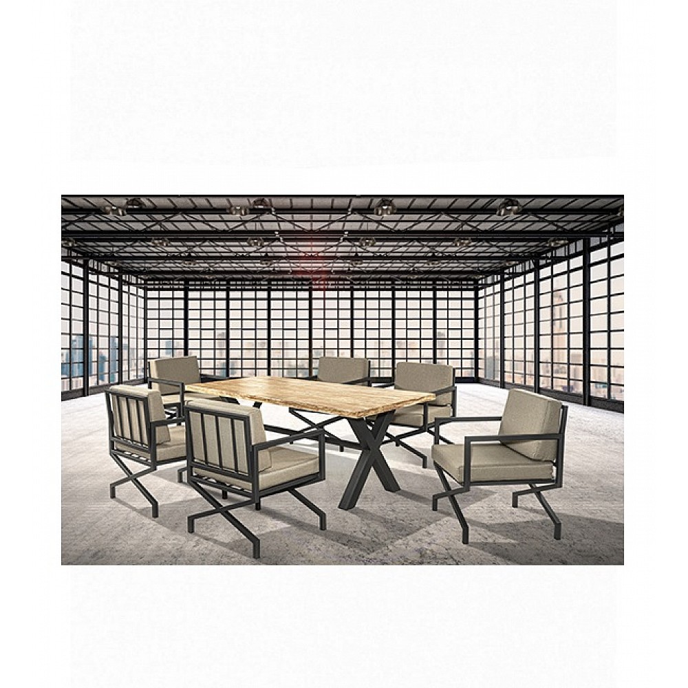 Jolie/P+ X-Fir Table Dining Set SPECIAL - Μέταλλο