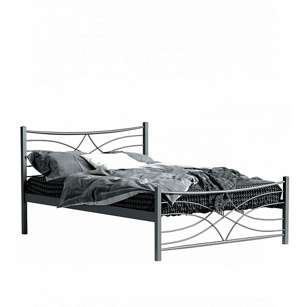 HT-102 Metal Bed 90x200cm - Μέταλλο - 200x90x0 cm