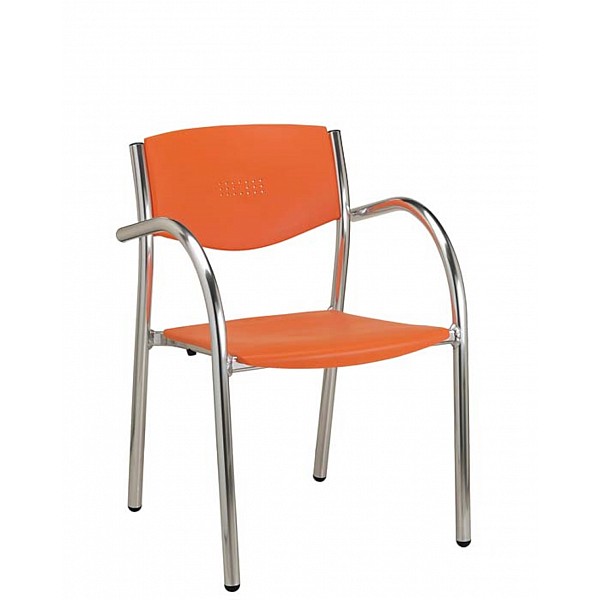 Orlando/A Armchair Orange - Αλουμίνιο - 59x55x79 cm