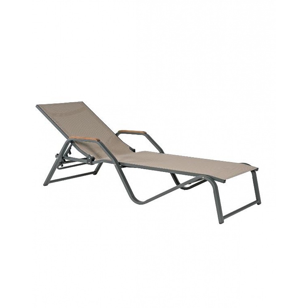 Valencia/W Sun-Lounger/Alu - Αλουμίνιο - 198x70x50 cm