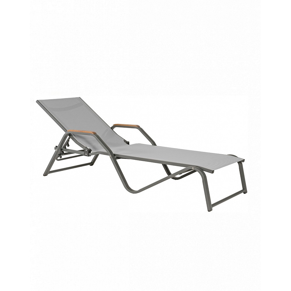 Valencia/W Sun-Lounger/Alu - Αλουμίνιο - 198x70x50 cm