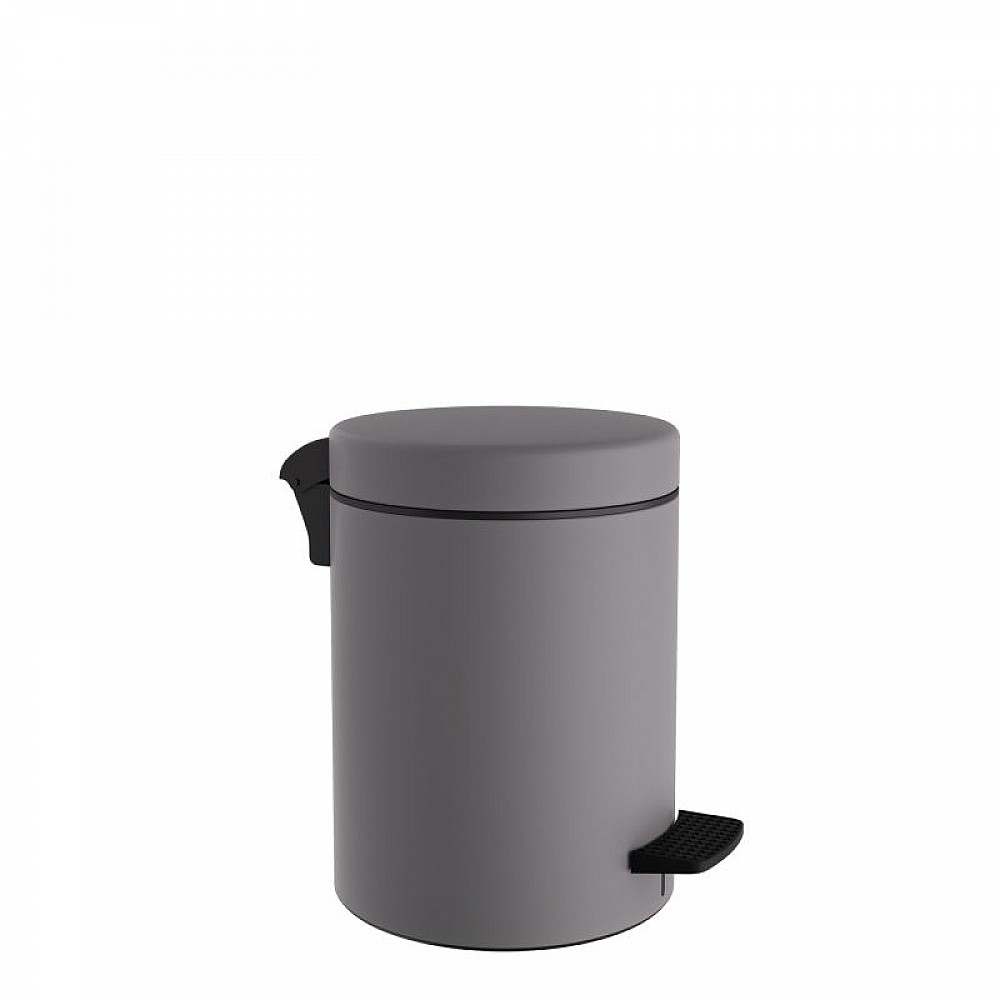 Χαρτοδοχείο 3 Lit, Soft Close - Matt Concrete Grey, Pam & Co, Ø18 x H25 (cm), 03-601-163 Χαρτοδοχείο 3 Lit, Soft Close - Matt Concrete Grey, Pam & Co, Ø18 x H25 (cm), 03-601-163
