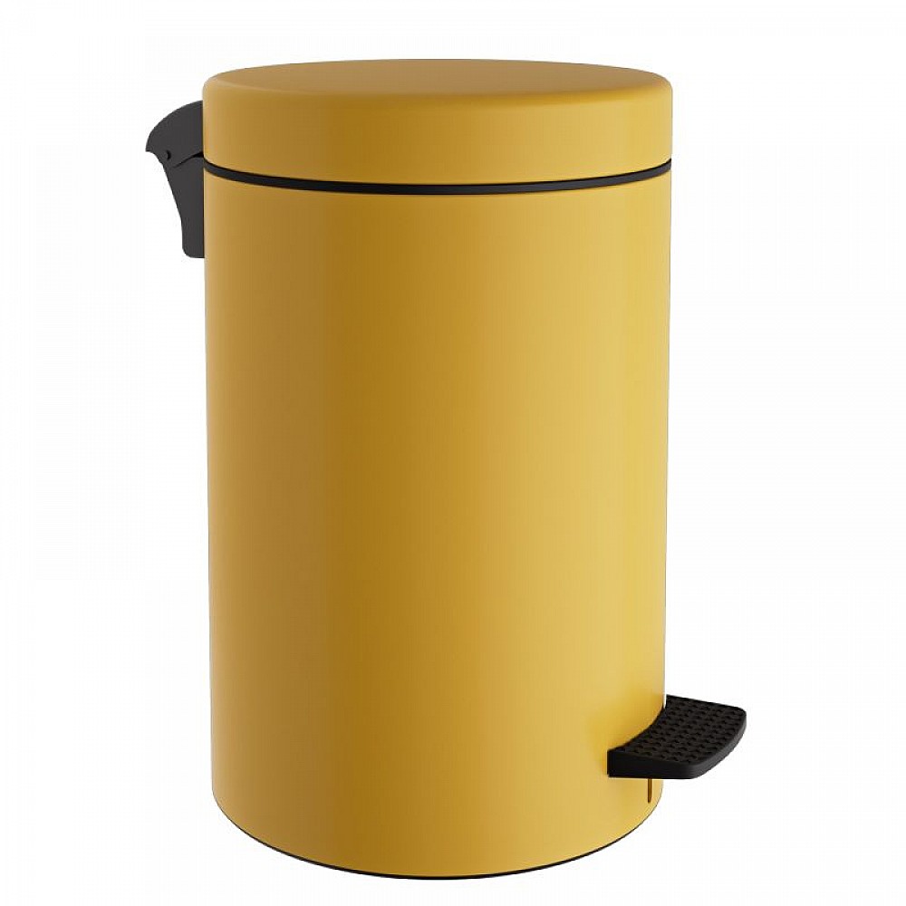 Χαρτοδοχείο 12 Lit, Soft Close - Matt Yellow, Pam & Co, Ø25 x H40 (cm), 12-090-603 Χαρτοδοχείο 12 Lit, Soft Close - Matt Yellow, Pam & Co, Ø25 x H40 (cm), 12-090-603