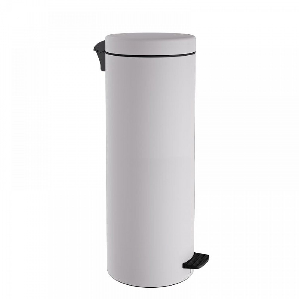 Χαρτοδοχείο 16 Lit Soft Close, No Inner Bucket - Matt White, Pam & Co, Ø20 x H55 (cm), 16-2053-033 Χαρτοδοχείο 16 Lit Soft Close, No Inner Bucket - Matt White, Pam & Co, Ø20 x H55 (cm), 16-2053-033