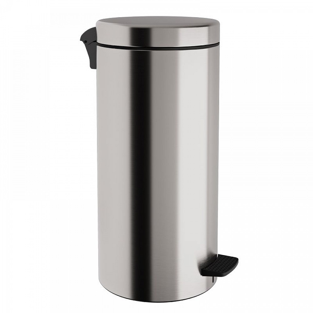 Χαρτοδοχείο 25 Lit Soft Close, No Inner Bucket - Matt Inox, Pam & Co, Ø25 x H55 (cm), 2553-011 Χαρτοδοχείο 25 Lit Soft Close, No Inner Bucket - Matt Inox, Pam & Co, Ø25 x H55 (cm), 2553-011