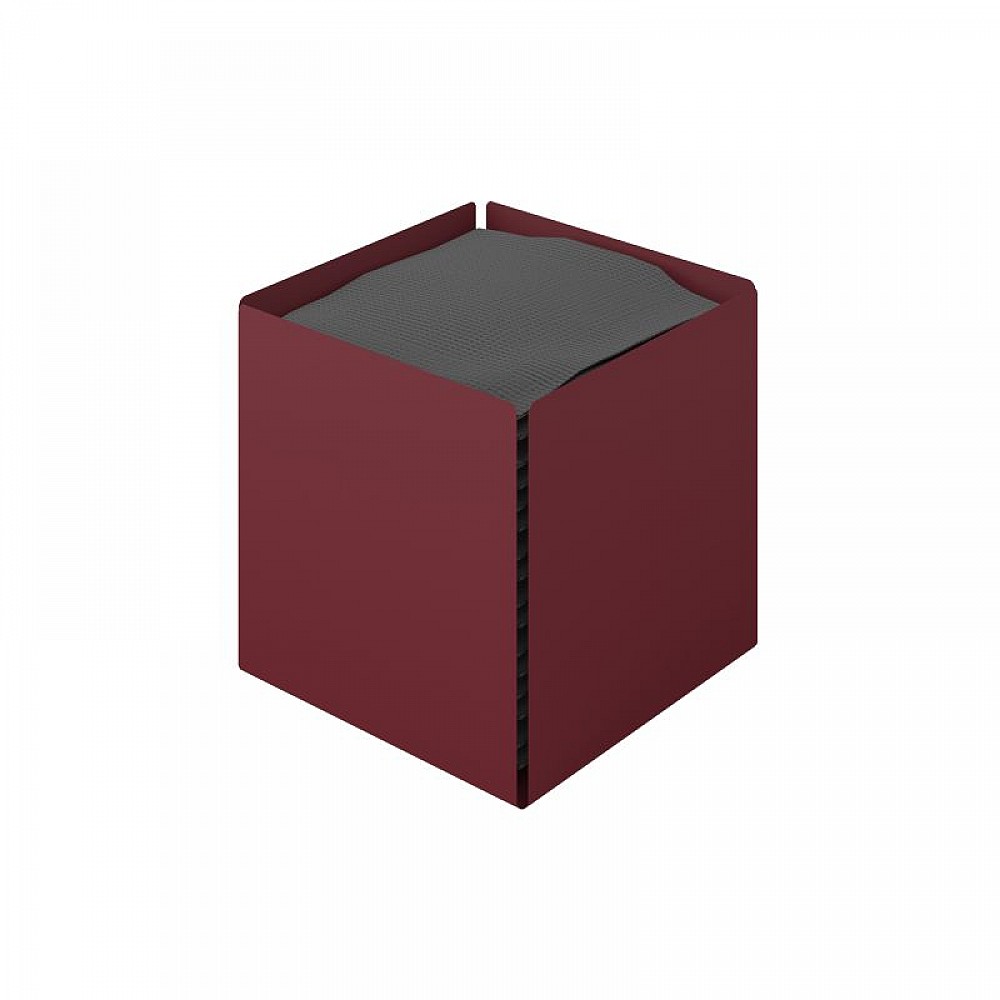 Θήκη Χαρτομάντηλων Κύβος - Matt Bordeaux, Pam & Co, W13 x D13 x H13 (cm), 123-153 Θήκη Χαρτομάντηλων Κύβος - Matt Bordeaux, Pam & Co, W13 x D13 x H13 (cm), 123-153