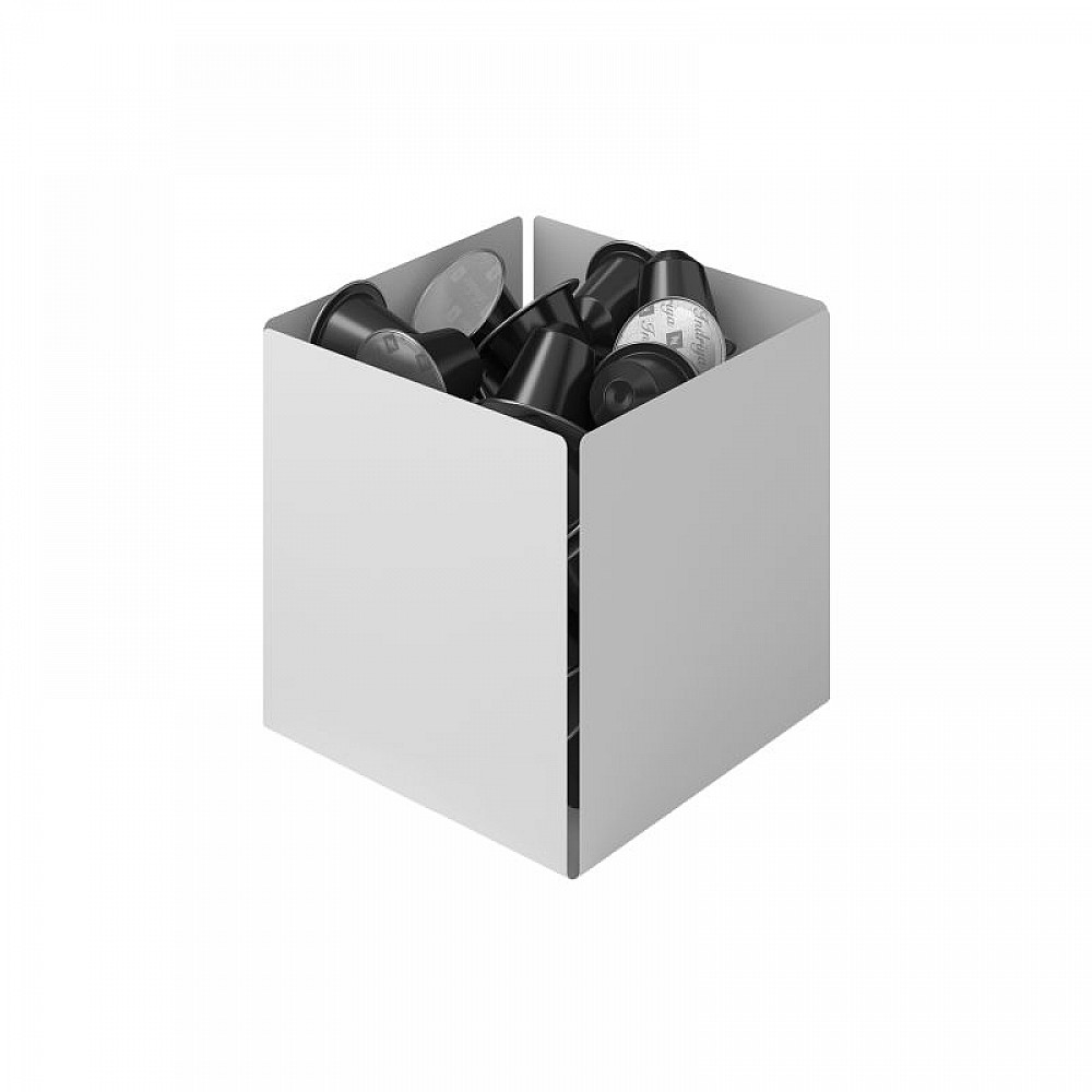 Θήκη για Κάψουλες - Matt White, Pam & Co, W13 x D13 x H13 (cm), 116-033 Θήκη για Κάψουλες - Matt White, Pam & Co, W13 x D13 x H13 (cm), 116-033