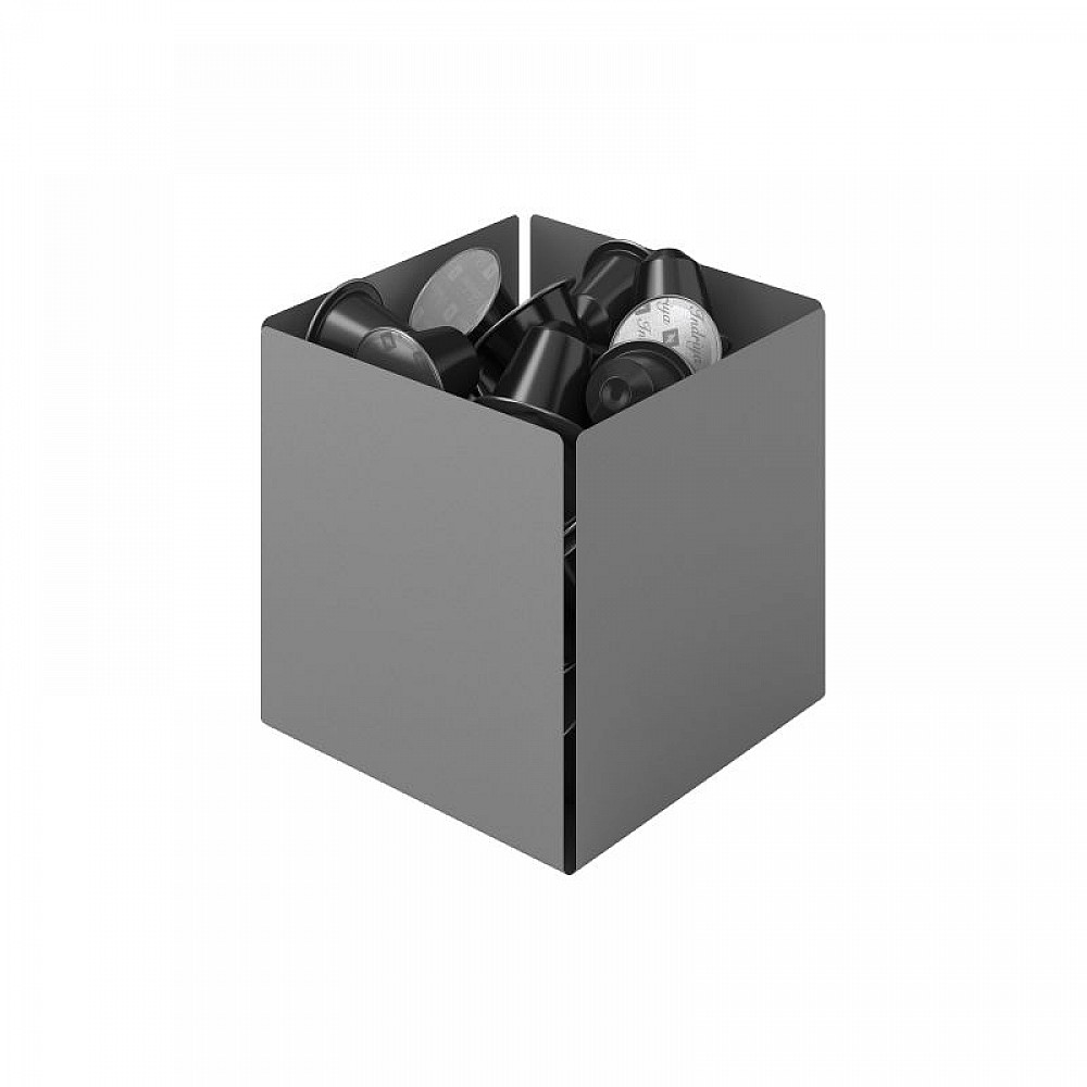 Θήκη για Κάψουλες - Matt Concrete Grey, Pam & Co, W13 x D13 x H13 (cm), 116-163 Θήκη για Κάψουλες - Matt Concrete Grey, Pam & Co, W13 x D13 x H13 (cm), 116-163