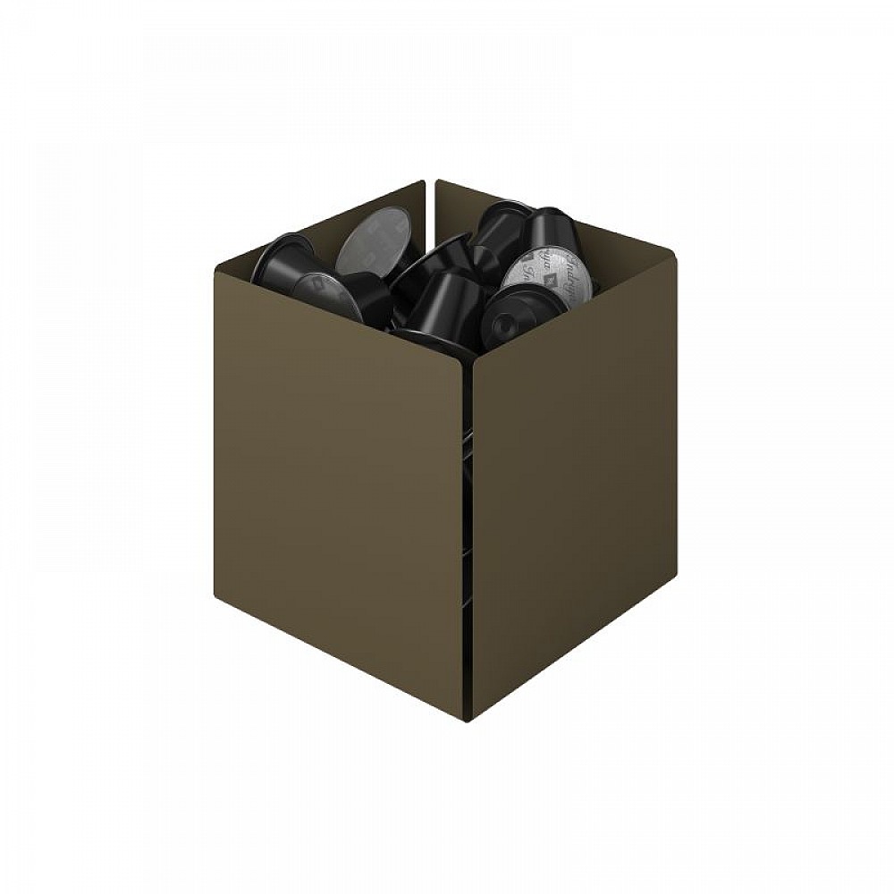Θήκη για Κάψουλες - Matt Light Bronze, Pam & Co, W13 x D13 x H13 (cm), 116-963 Θήκη για Κάψουλες - Matt Light Bronze, Pam & Co, W13 x D13 x H13 (cm), 116-963