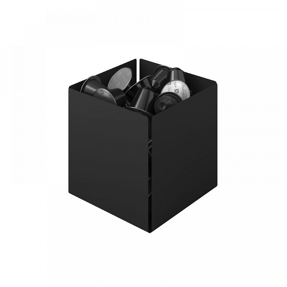Θήκη για Κάψουλες - Matt Black, Pam & Co, W13 x D13 x H13 (cm), 116-403 Θήκη για Κάψουλες - Matt Black, Pam & Co, W13 x D13 x H13 (cm), 116-403