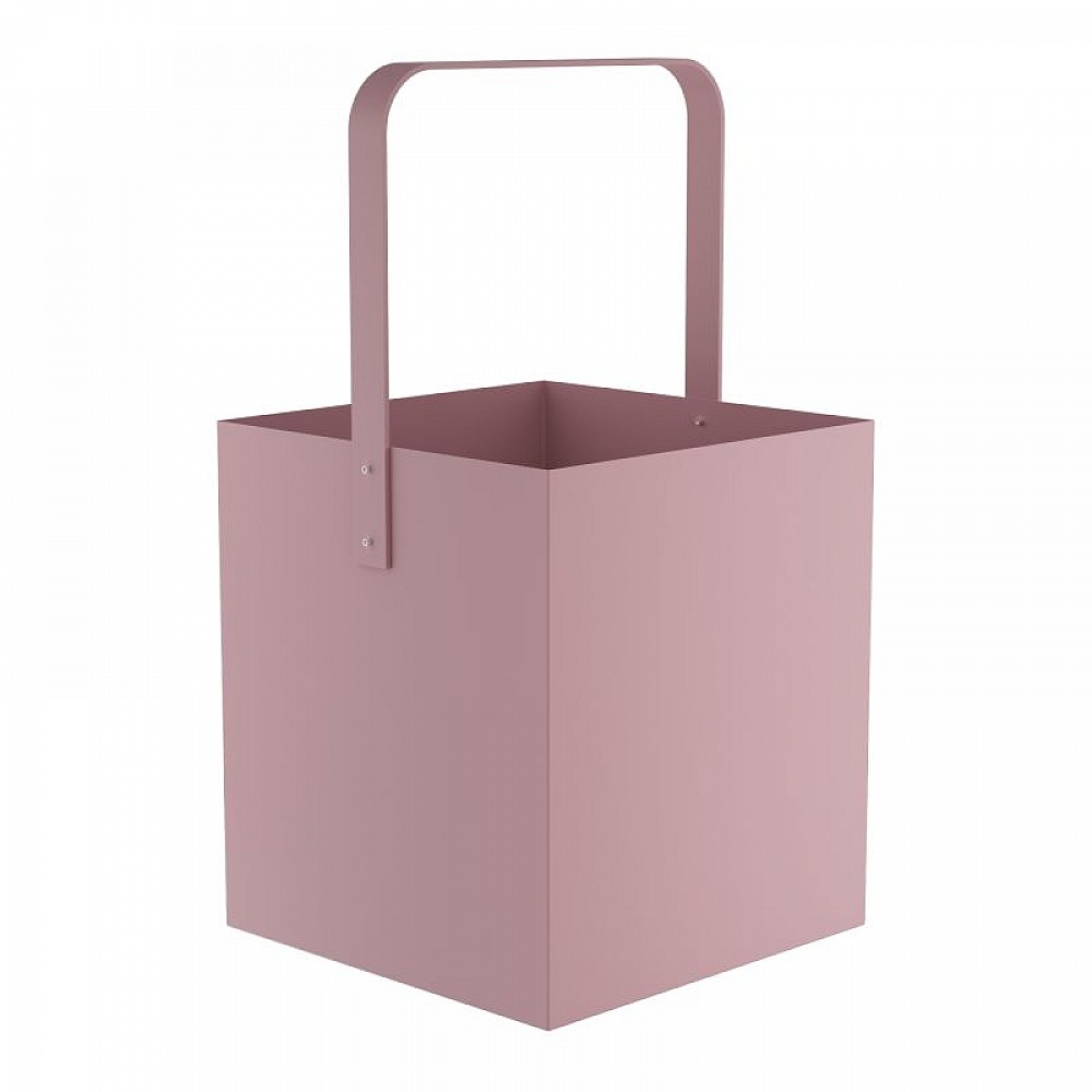 Ξυλιέρα - Matt Pink, Pam & Co, W40 x D40 x H75 (cm), 4045-303