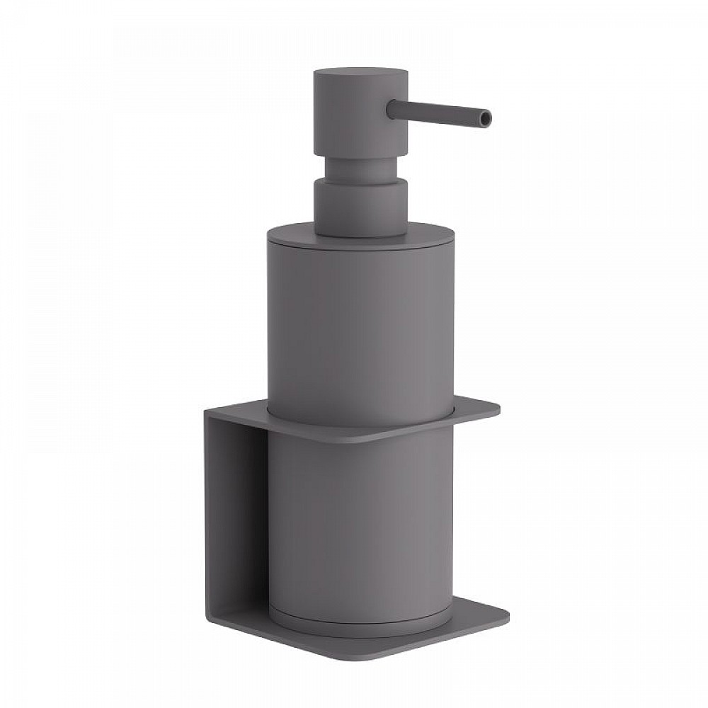 Επιτοίχιο Dispenser (350ml) - Matt Concrete Grey, Pam & Co, W7,5 x D7 x H19 (cm), 81-163