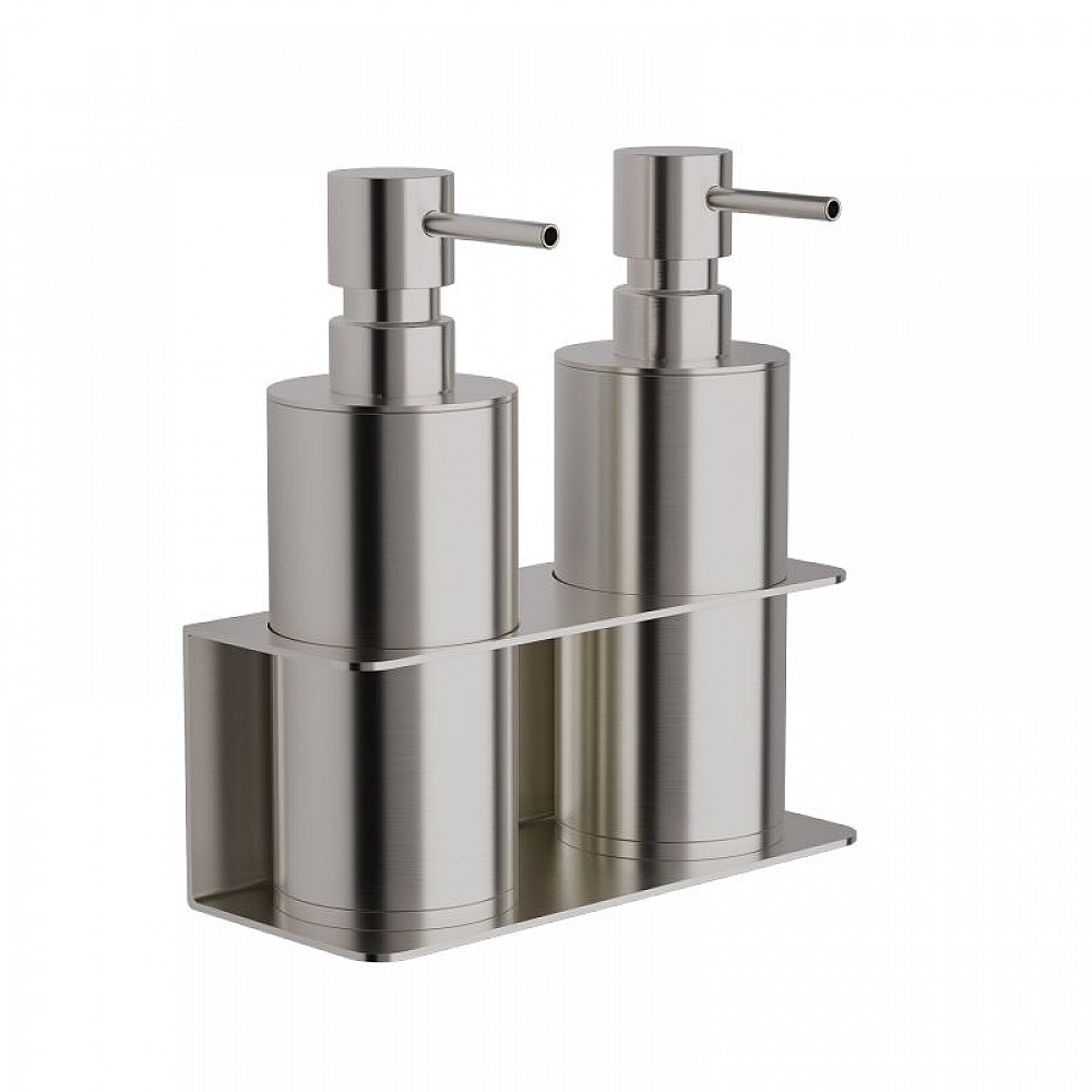 Επιτοίχιο Διπλό Dispenser Επαγγελματικό - Matt Inox, Pam & Co, W17 x D7 x H19 (cm), 83-011 Επιτοίχιο Διπλό Dispenser Επαγγελματικό - Matt Inox, Pam & Co, W17 x D7 x H19 (cm), 83-011
