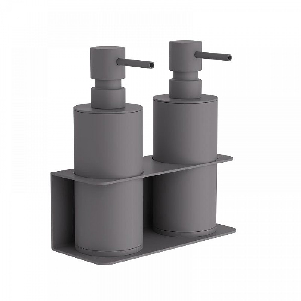 Επιτοίχιο Διπλό Dispenser Επαγγελματικό - Matt Concrete Grey, Pam & Co, W17 x D7 x H19 (cm), 83-163 Επιτοίχιο Διπλό Dispenser Επαγγελματικό - Matt Concrete Grey, Pam & Co, W17 x D7 x H19 (cm), 83-163