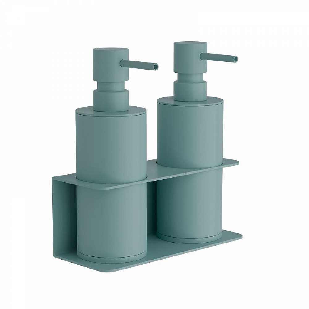 Επιτοίχιο Διπλό Dispenser Επαγγελματικό - Matt Turquoise, Pam & Co, W17 x D7 x H19 (cm), 83-913 Επιτοίχιο Διπλό Dispenser Επαγγελματικό - Matt Turquoise, Pam & Co, W17 x D7 x H19 (cm), 83-913