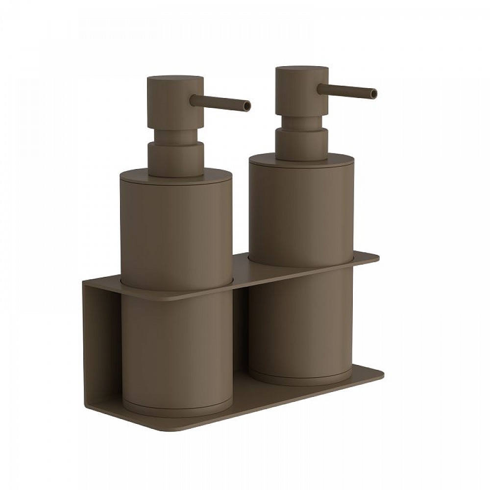Επιτοίχιο Διπλό Dispenser Επαγγελματικό - Matt Light Bronze, Pam & Co, W17 x D7 x H19 (cm), 83-963 Επιτοίχιο Διπλό Dispenser Επαγγελματικό - Matt Light Bronze, Pam & Co, W17 x D7 x H19 (cm), 83-963