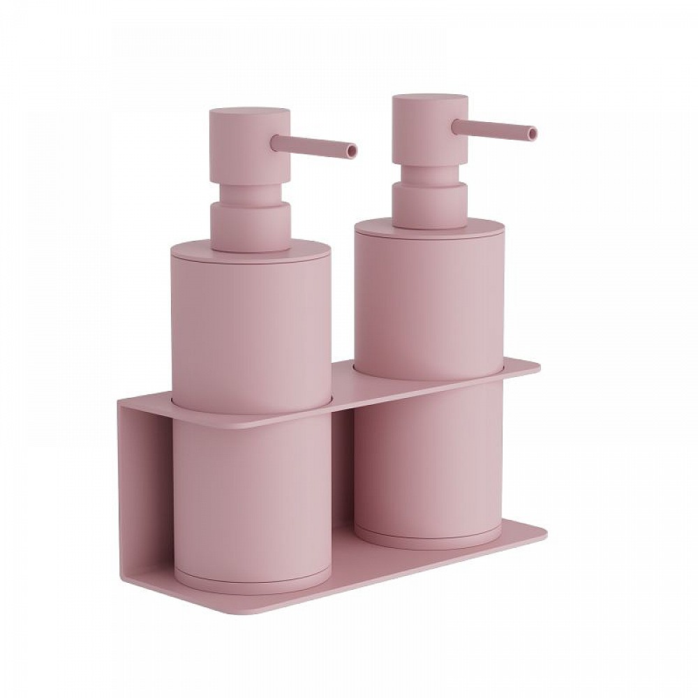 Επιτοίχιο Διπλό Dispenser Επαγγελματικό - Matt Pink, Pam & Co, W17 x D7 x H19 (cm), 83-303 Επιτοίχιο Διπλό Dispenser Επαγγελματικό - Matt Pink, Pam & Co, W17 x D7 x H19 (cm), 83-303