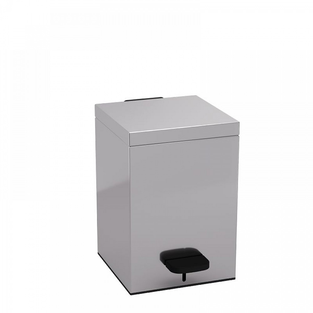 Χαρτοδοχείο 5 Lit, Soft Close - Inox, Pam & Co, W18 x D18 x H26 (cm), 137-001 Χαρτοδοχείο 5 Lit, Soft Close - Inox, Pam & Co, W18 x D18 x H26 (cm), 137-001