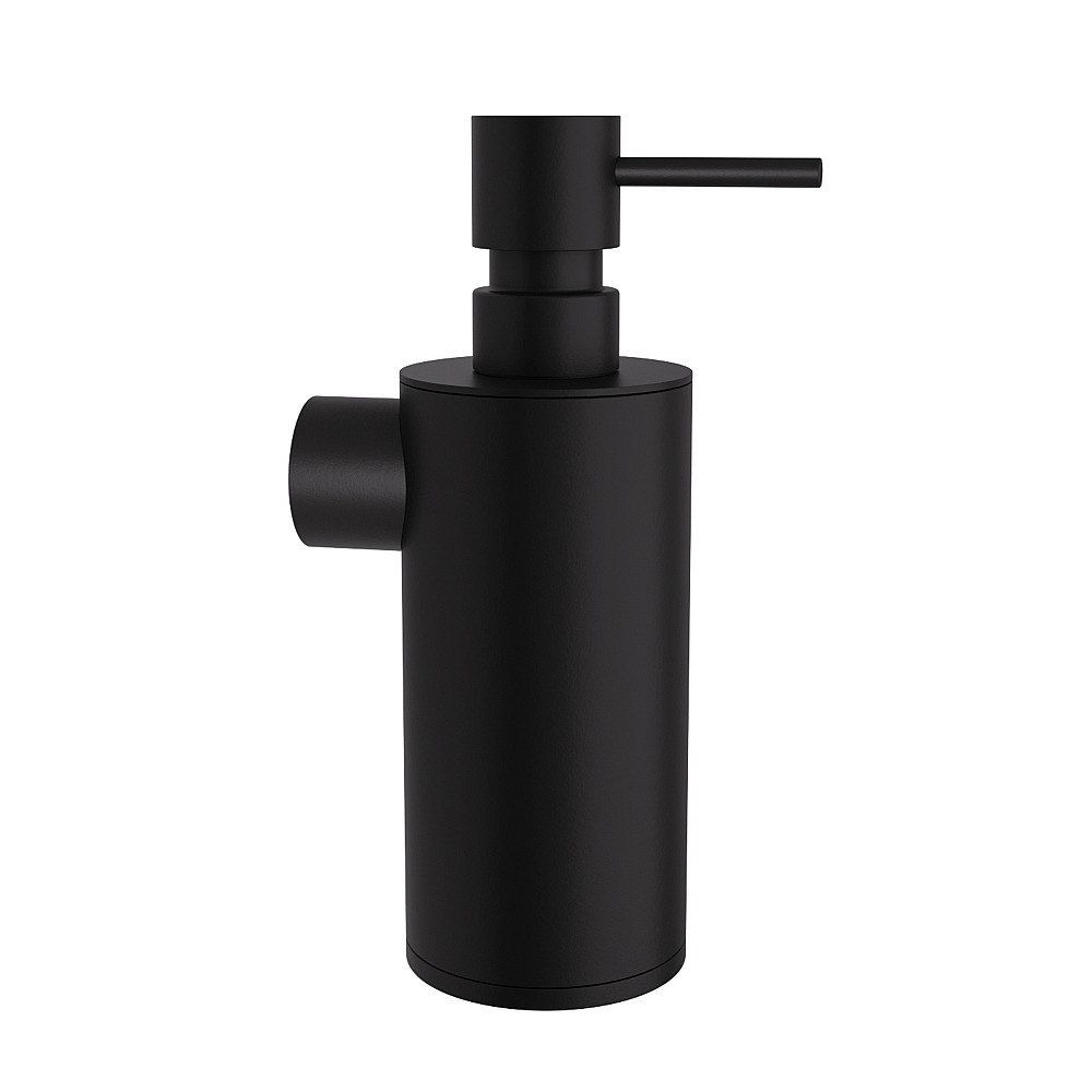 Επιτοίχιο Dispenser - Matt Black, Pam & Co, Ø6 x H19 (cm), 87-403