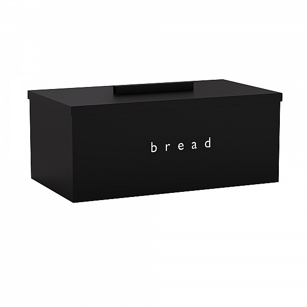 Ψωμιέρα – Μαύρη Ματ, Matt Black, Pam & Co, (W)40cm x (D)22cm x (H)16cm, 402216-403