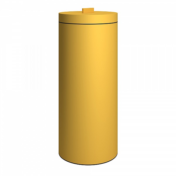 Καλάθι Απλύτων 30 Lit - Matt Yellow, Matt Yellow, Pam & Co, Ø25 x H60 (cm), 2560-603
